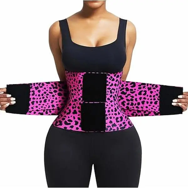 FeelinGirl Waist Trainer Belt Waist Cincher Trimmer Ab Belt Tummy Control Body Shaper with Triple Wrap Women and Men
