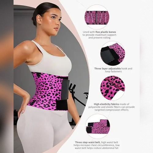 FeelinGirl Waist Trainer Belt Waist Cincher Trimmer Ab Belt Tummy Control Body Shaper with Triple Wrap Women and Men